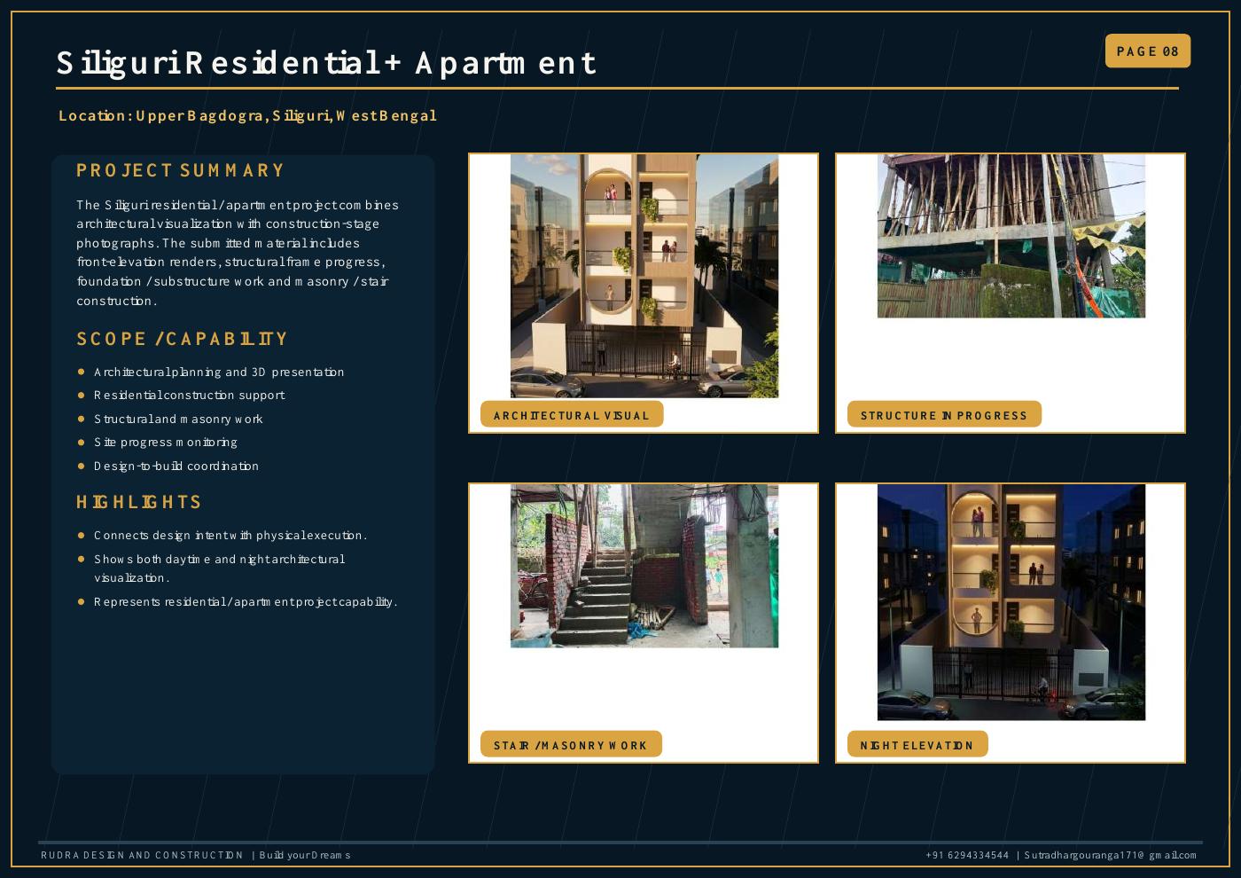 Siliguri residential and apartment portfolio page