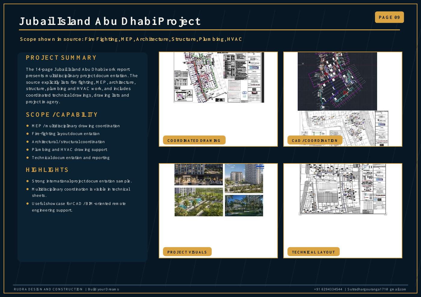 Jubail Island Abu Dhabi multidisciplinary project record